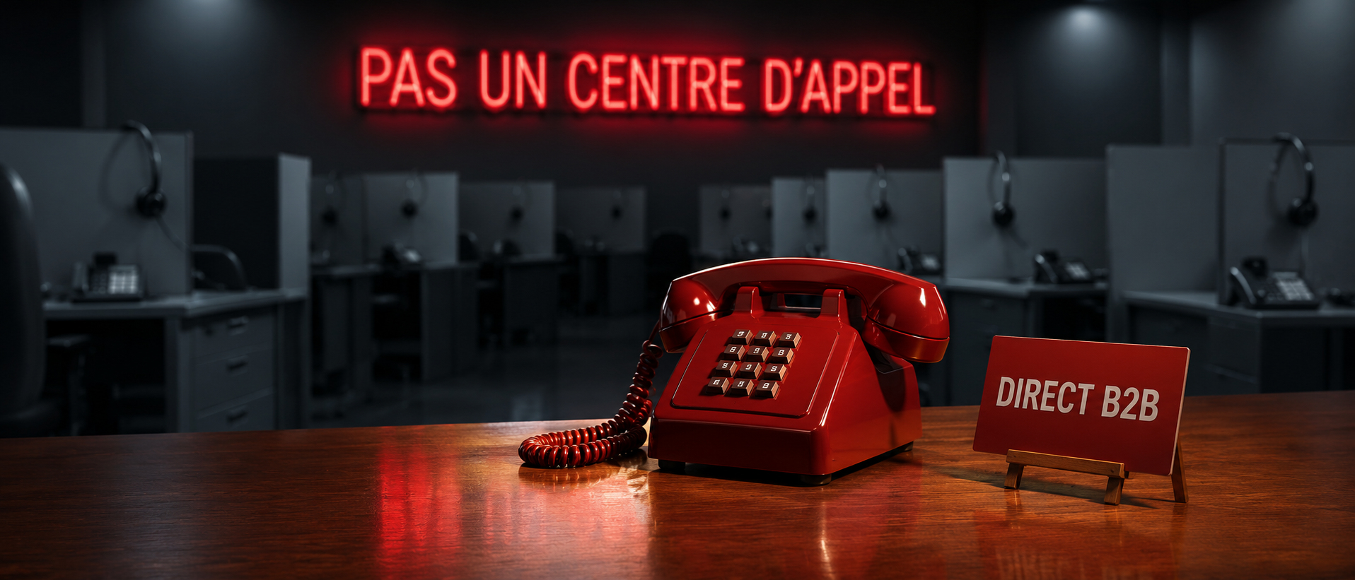 Une agence de prospection téléphonique, pas un centre d'appel