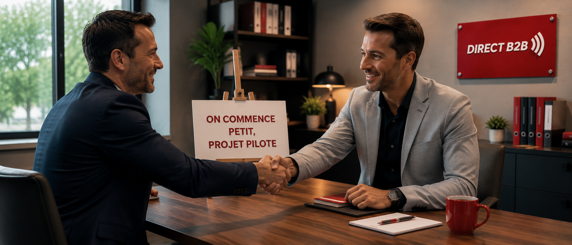 On commence par un projet pilote pour obtenir des rendez-vous B2B qualifiés